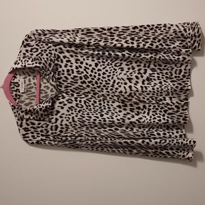 Calvin Klein animal print blouse size L